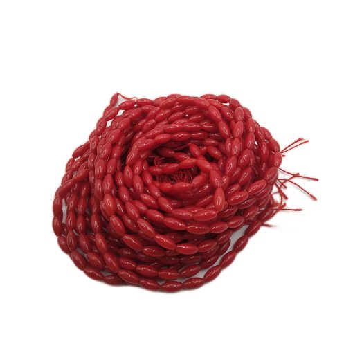 red coral rice shape 3mm~60pcs