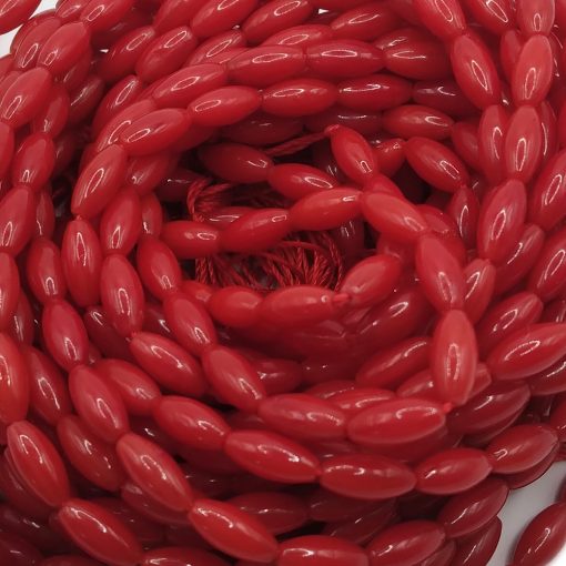 red coral rice shape 3mm~60 pcs2