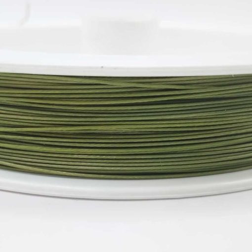 coated-wire-0,45mm~100-mtr-olive2