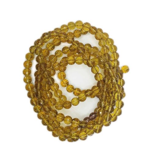 top-faceted-beads-8mm~66pcs-dark-yellow