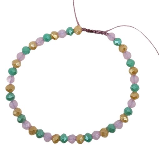 Bracelet-with-top-faceted-beads-colorful