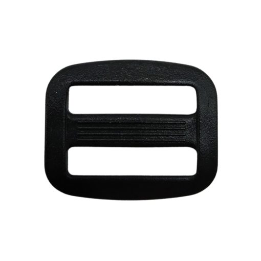 Acrylic-3-bars-slide-buckles-21mm~8-pcs--black