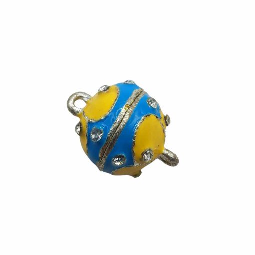Metallic-Magnetic-Clasps-with-Strass-16mm~1-Piece-2loops-blue,yellow