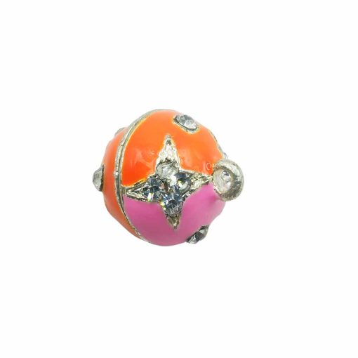 Metallic-Magnetic-Clasps-with-Strass-21mm~1-Piece-2loops-orange,pink