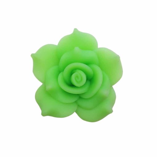 Polymer-Beads-36mm~4-Pieces-fluo-green