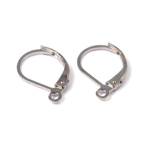 Metal-Earring-findings-10x17mm~16pcs-silver