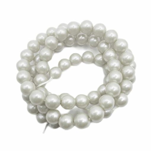 Glass-pearl-6mm~256-Pieces-white