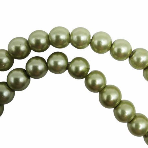 Glass-pearl-6mm~72-Pieces-green