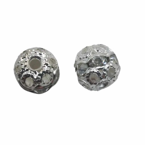 Rhinestone-beads-6mm~50pcs-silver